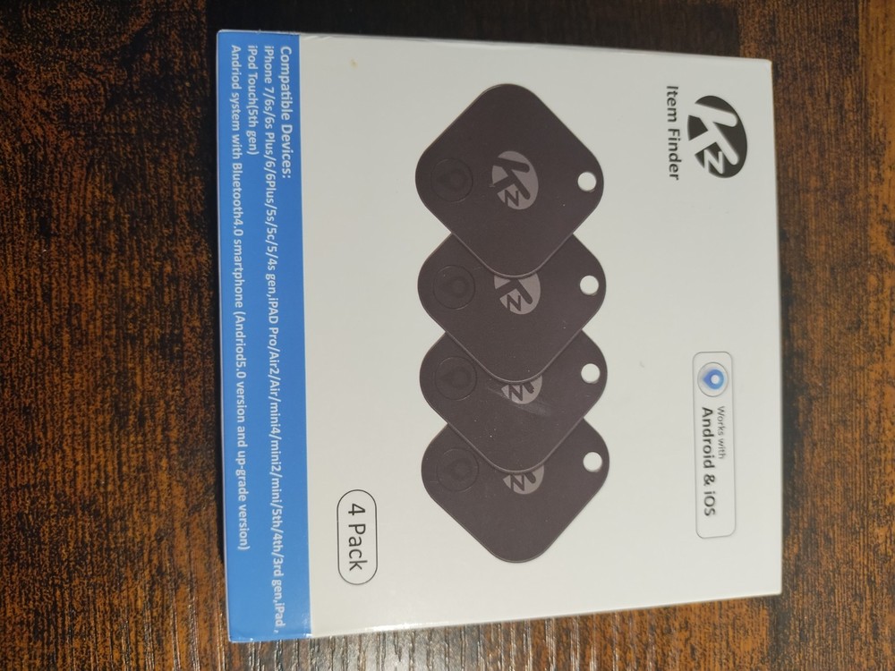 KZO item finder 4 pack. Works with Android and iOS