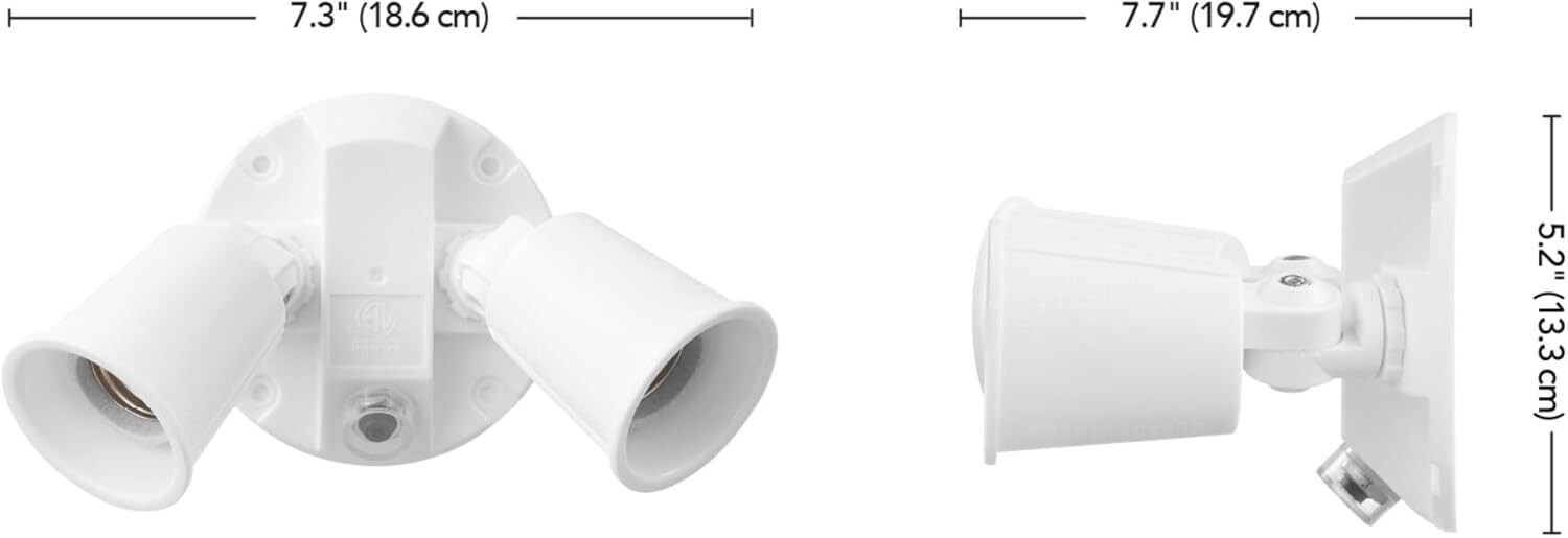 Outdoor Dusk to Dawn Floodlight – Weatherproof Security Light – Motion Sensor