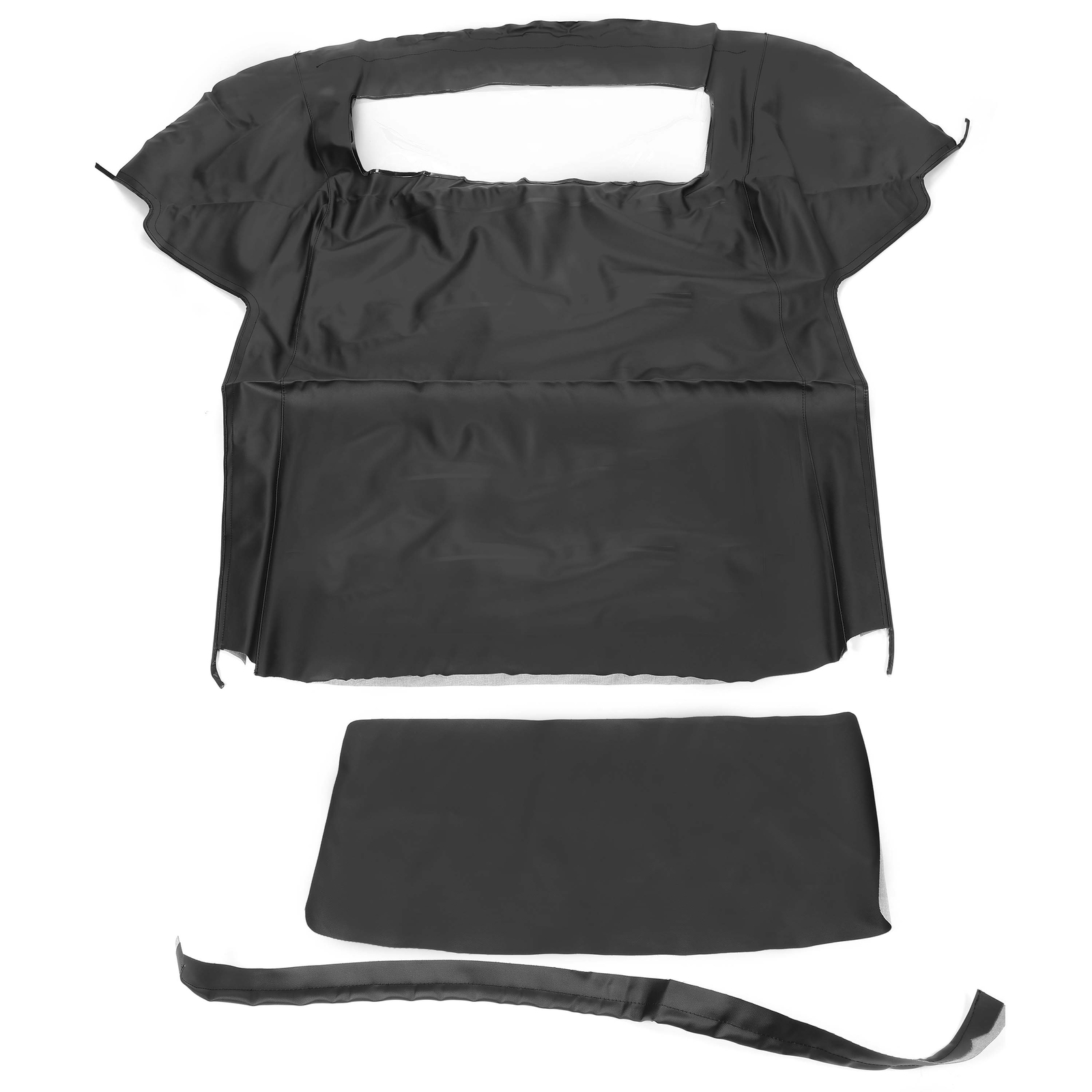 Black Soft Top with Plastic Window FOR 1983-90 1993 Ford Mustang Convertible 2DR