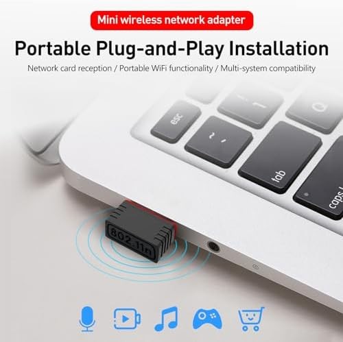 2 Pack 150Mbps USB WiFi Adapter Windows 10 Plug Play