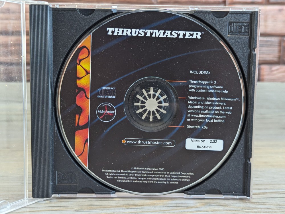 Thrustmaster Programming Software Ver 2.32 5074253 ThrustMapper 3 DirectX 7.0a