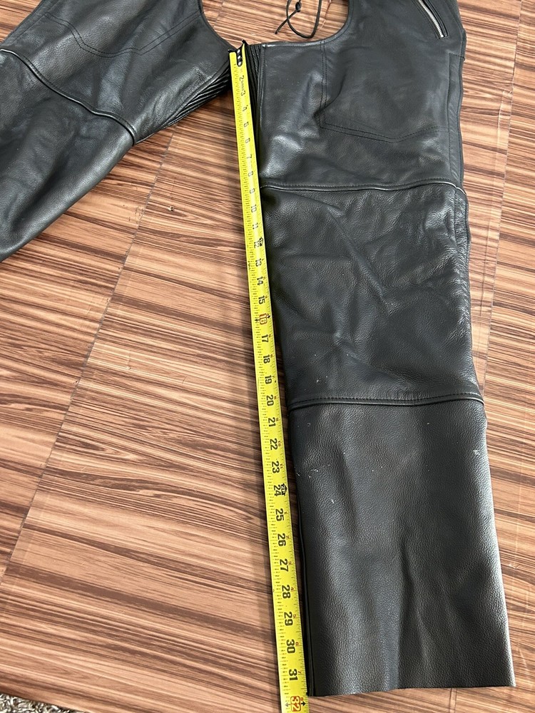 First Classics Leather Motorcycle Chaps Biker Pants size XL