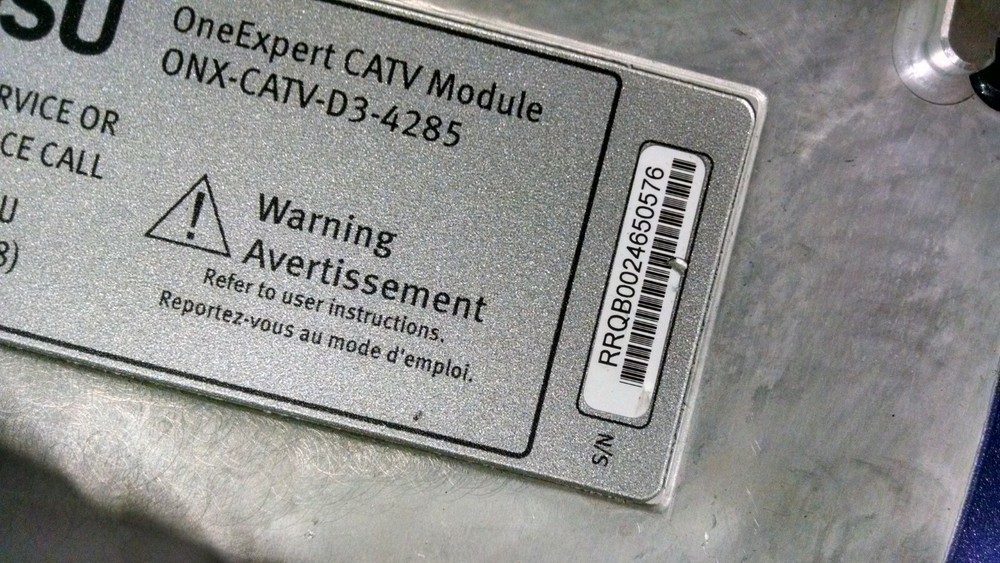 JDSU oneexpert catv module ONLY ONX-CATV-D3-4285 USED MODULE ONLY