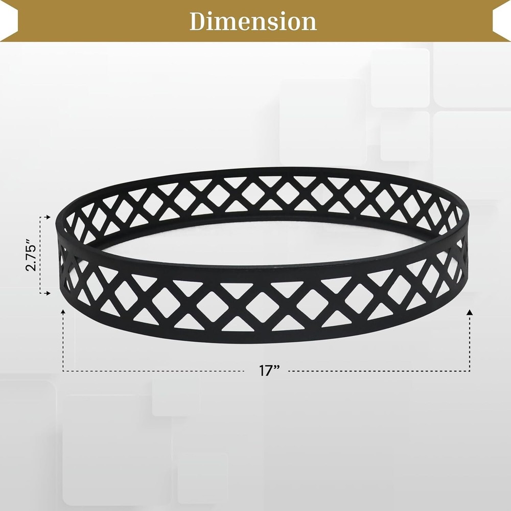 FEBTECH 17" Carbon Steel Firepit Stand - Compatible with 19.5" Firepit