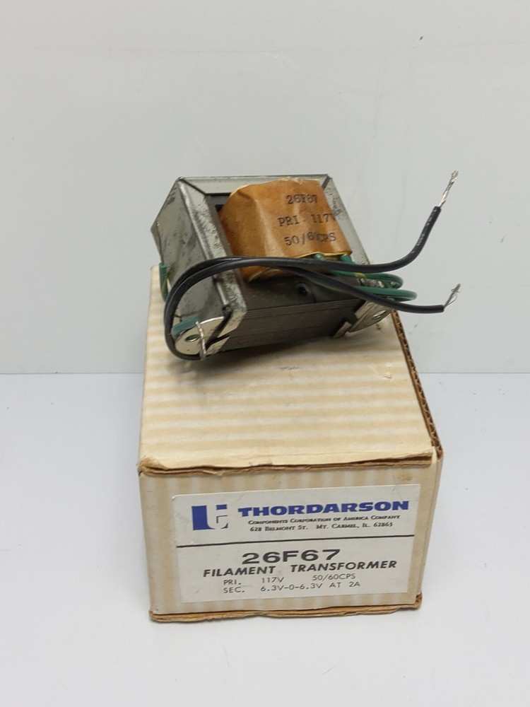 THORDARSON FILAMENT TRANSFORMER 26F67 (NOS)