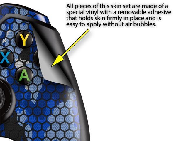 HEX Mesh Camo 01 Blue Bright Skin for XBOX One Controller