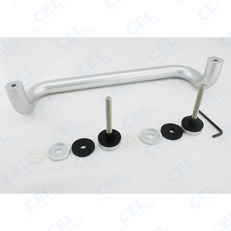 CEL 12" Solid Aluminum Straight Singled-Side Offset Pull Handles for Entry Door