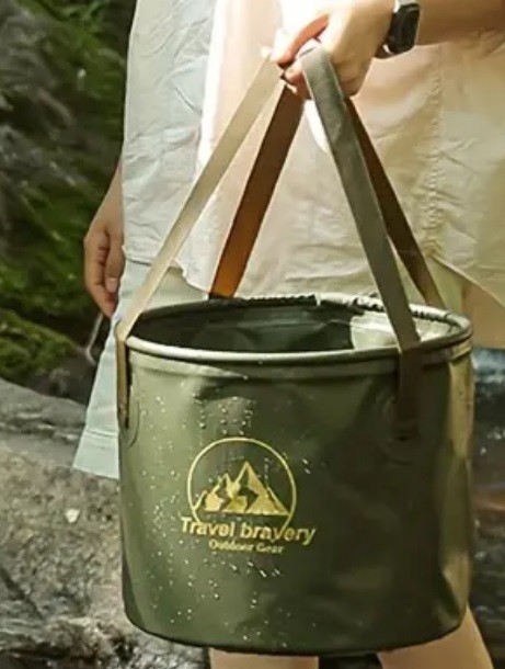 Camping Bucket Foldable 5 Liter Water Bucket Light and Portable
