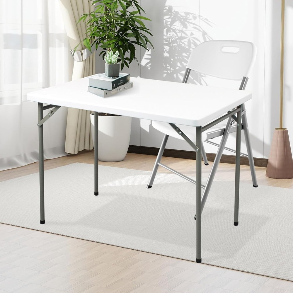 Folding Table 3ft Rectangular All-Occasion Plastic Folding Event Table Indoor &