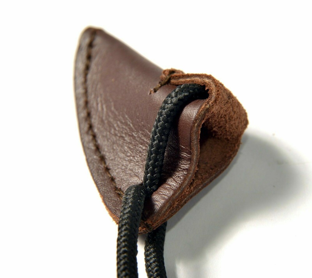 Traditional Leather Recurve Bow Stringer Brown Archery Bowstrings Tool Rope