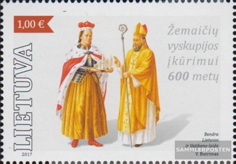Lithuania 1242 MNH 2017 Diocese Samogitien