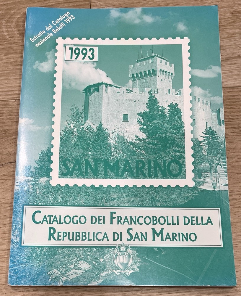 VINTAGE 1993 CATALOGO DEI FRANCOBOLLI DELLA REPUBBLICA DI SAN MARINO IN ITALIAN