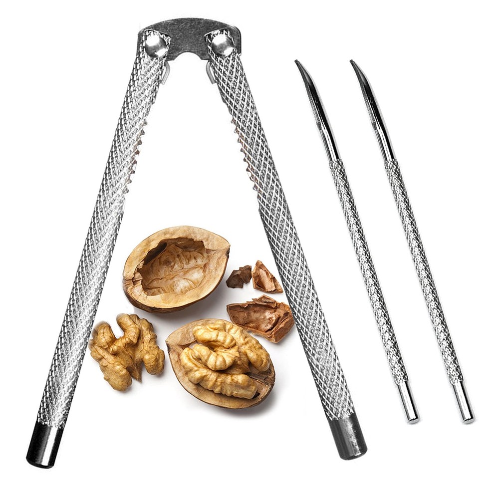 Nut Cracker Set, Nutcracker Tool, Lobster or Crab Chrome
