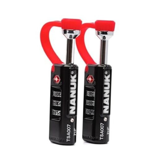 TSA Approved Locks 2-Pack – Durable, Secure Travel Case Lock with Cut