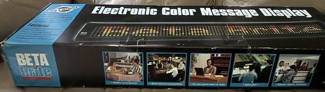 Electronic color messaging display