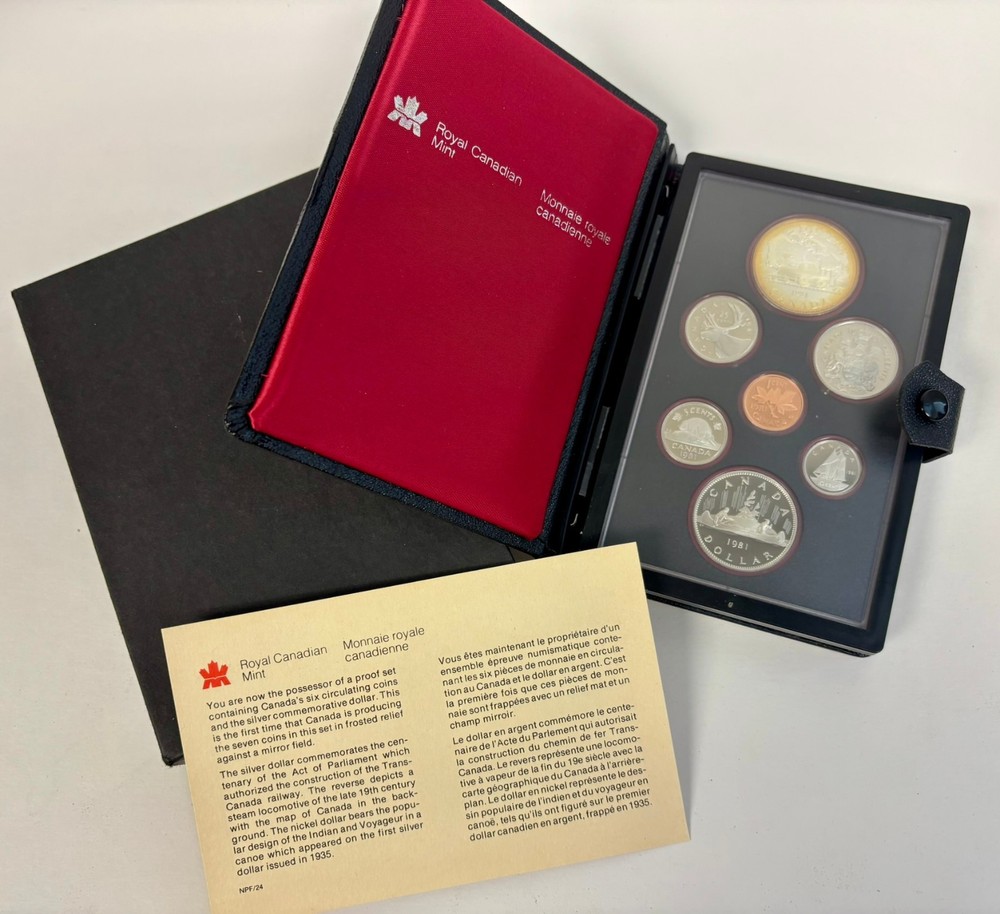 1981 Canada double dollar proof coin set