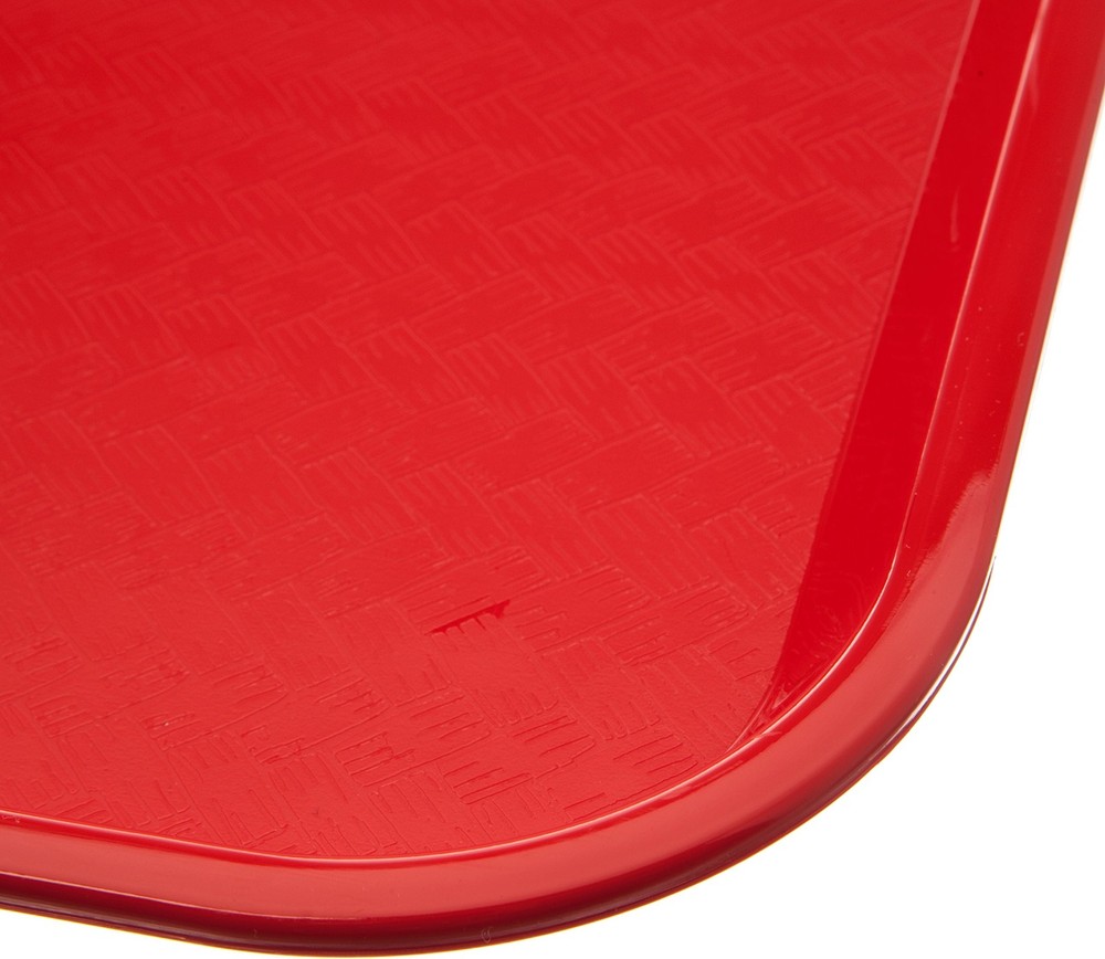 Cafe Fast Food Cafeteria Tray with Patterned Surface for Cafeterias, Fast Foo...