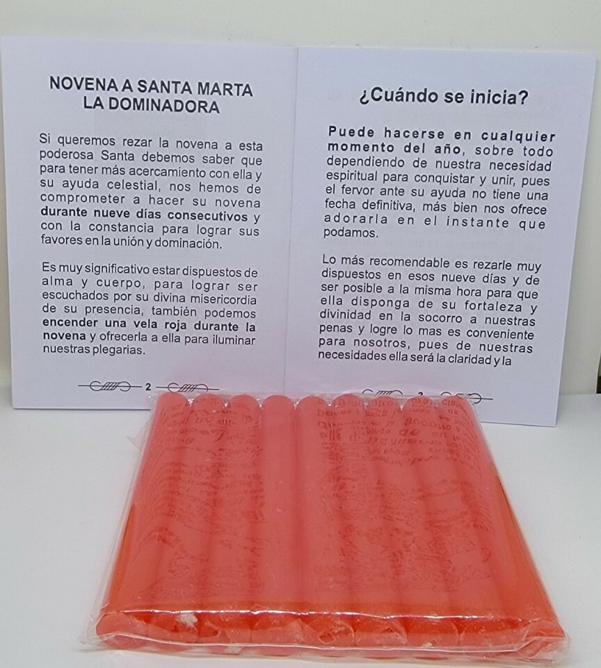 NOVENA A SANTA MARTA DOMINADORA PARA DOMINAR AL SER AMADO VELAS Y ORACION GRATIS