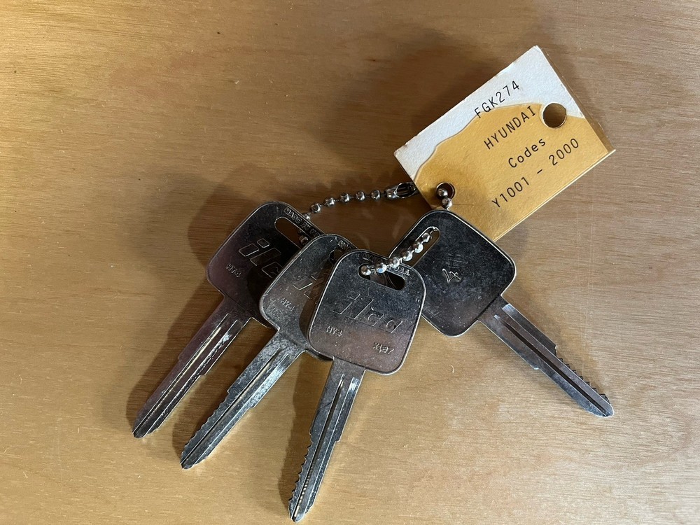 Hyundai Space And Depth Keys Y0001-2000 Code Series