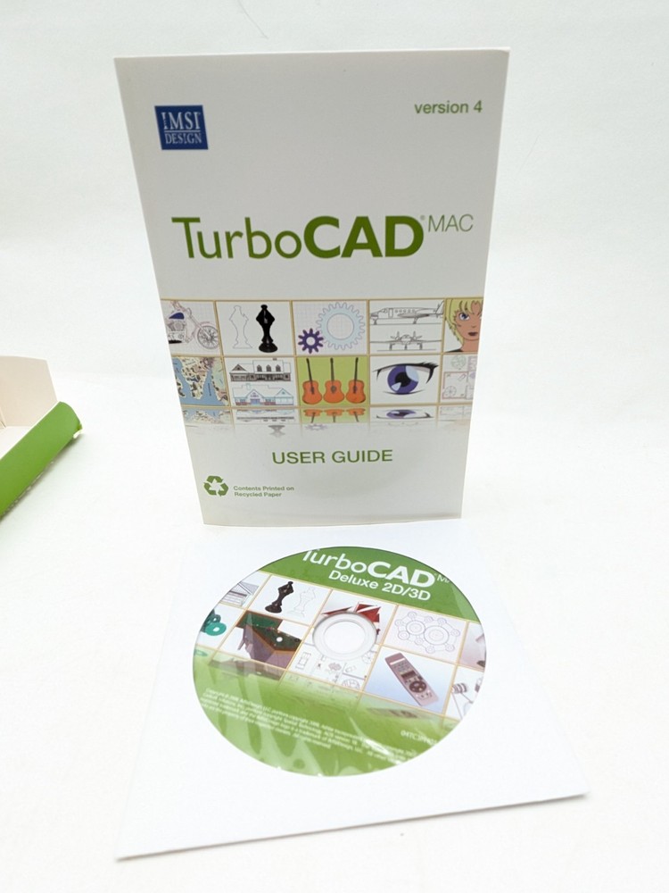 IMSI DESIGN TurboCAD Delux 2D/3D Precision 2D Drafting & 3D Modeling CAD MAC