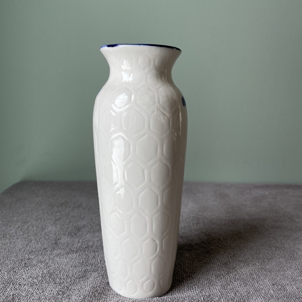 Ceramic Bud Vase With Hanging Fruit