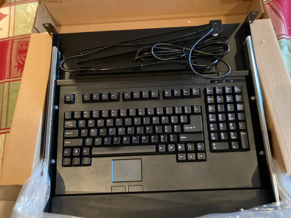 Middle Atlantic RM-KB 1RU Space Sliding Shelf Computer Keyboard retails $800
