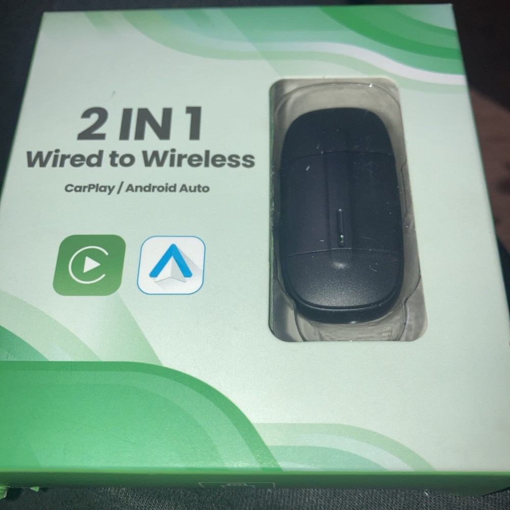 2in1 Wires To Wireless CarPlay Android