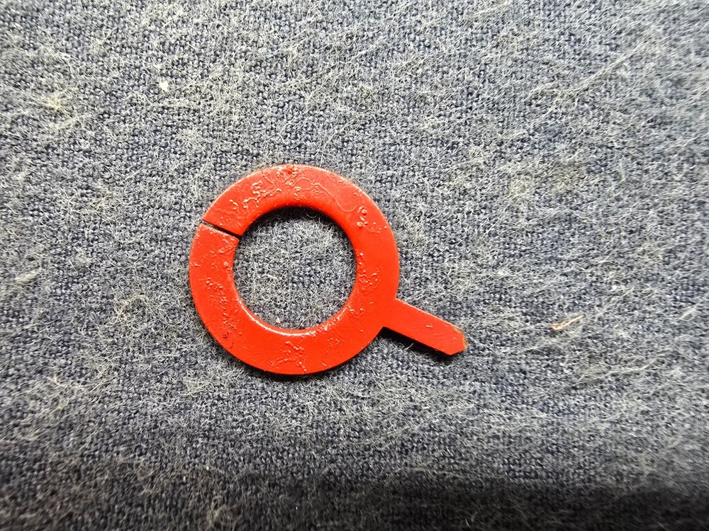 R L Drake R-4B Receiver Parts - Preselector Indicator Ring / Pointer, Red