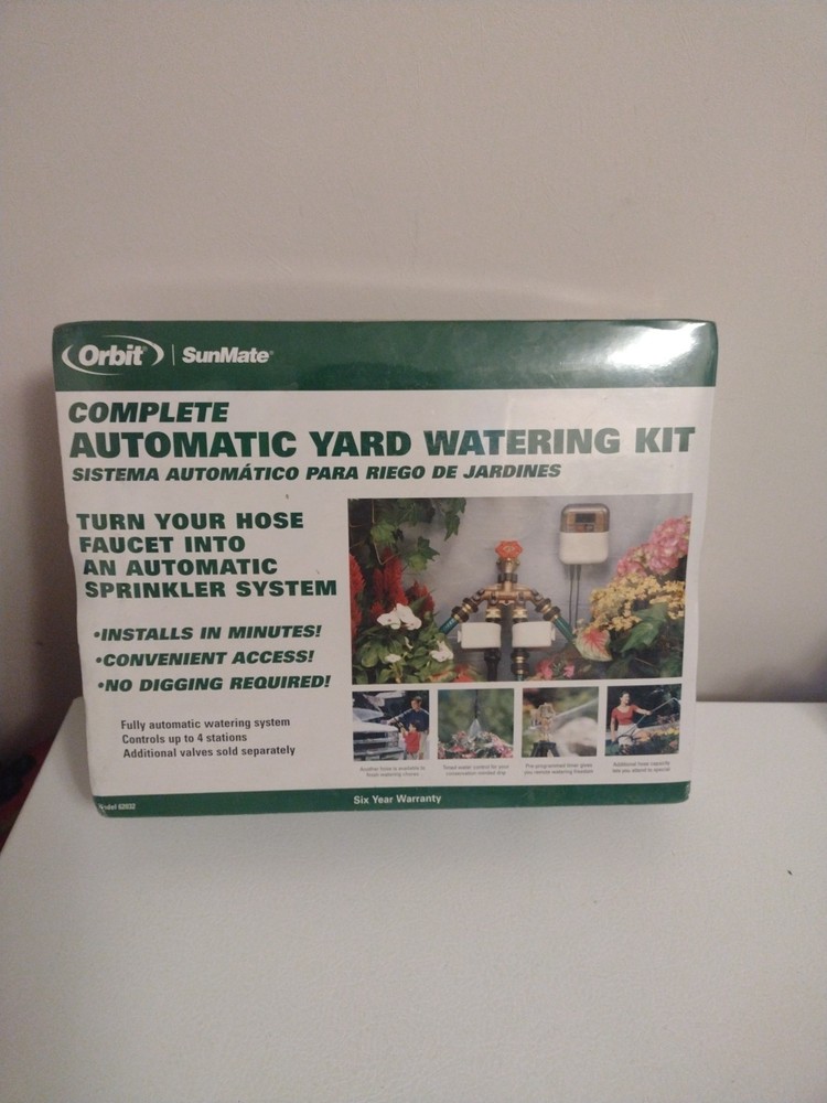 Orbit SunMate Complete Automatic Yard Watering System Kit 62032 Sealed Unopened