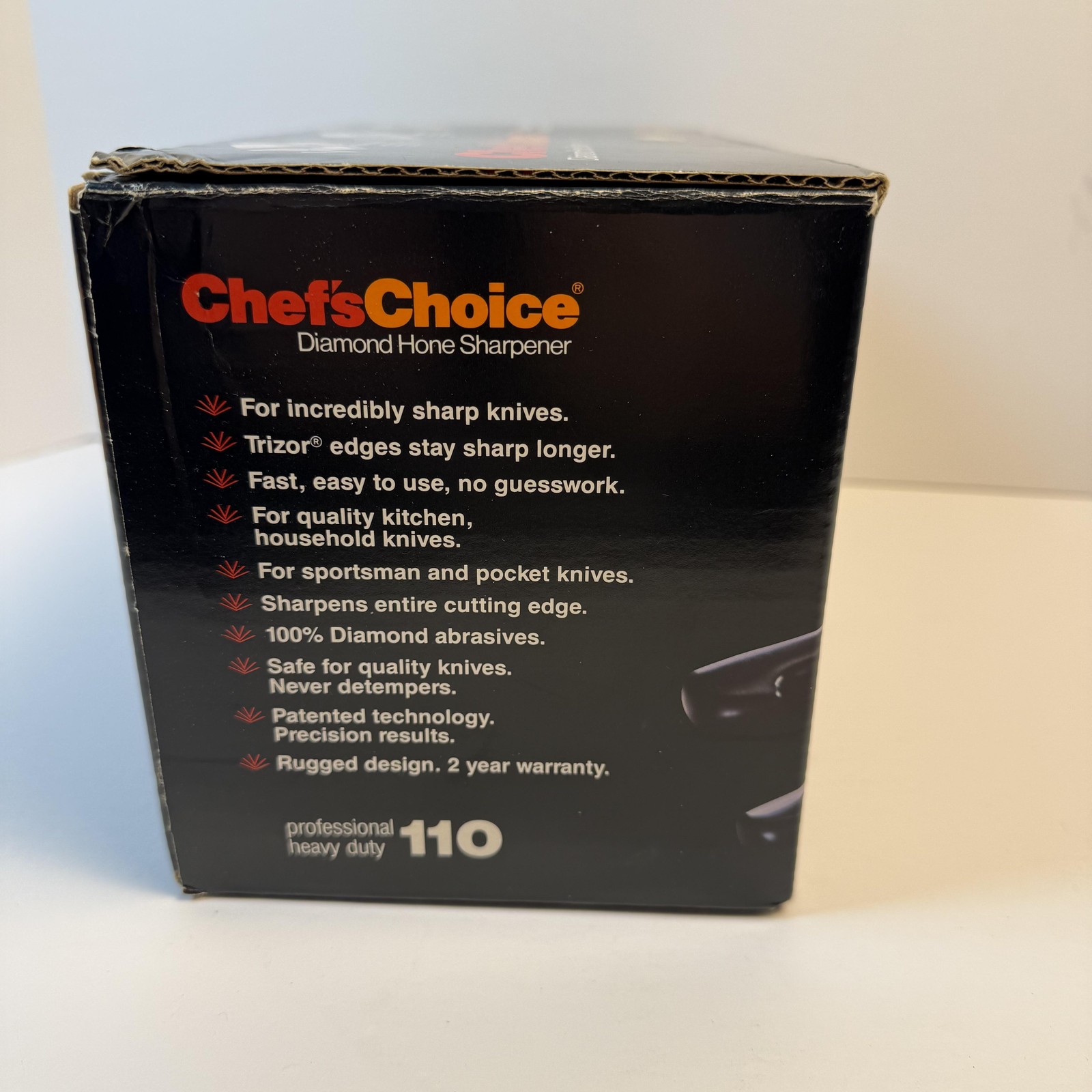 Chef'sChoice Diamond Hone Knife Sharpener Electric Professional 110 White USA