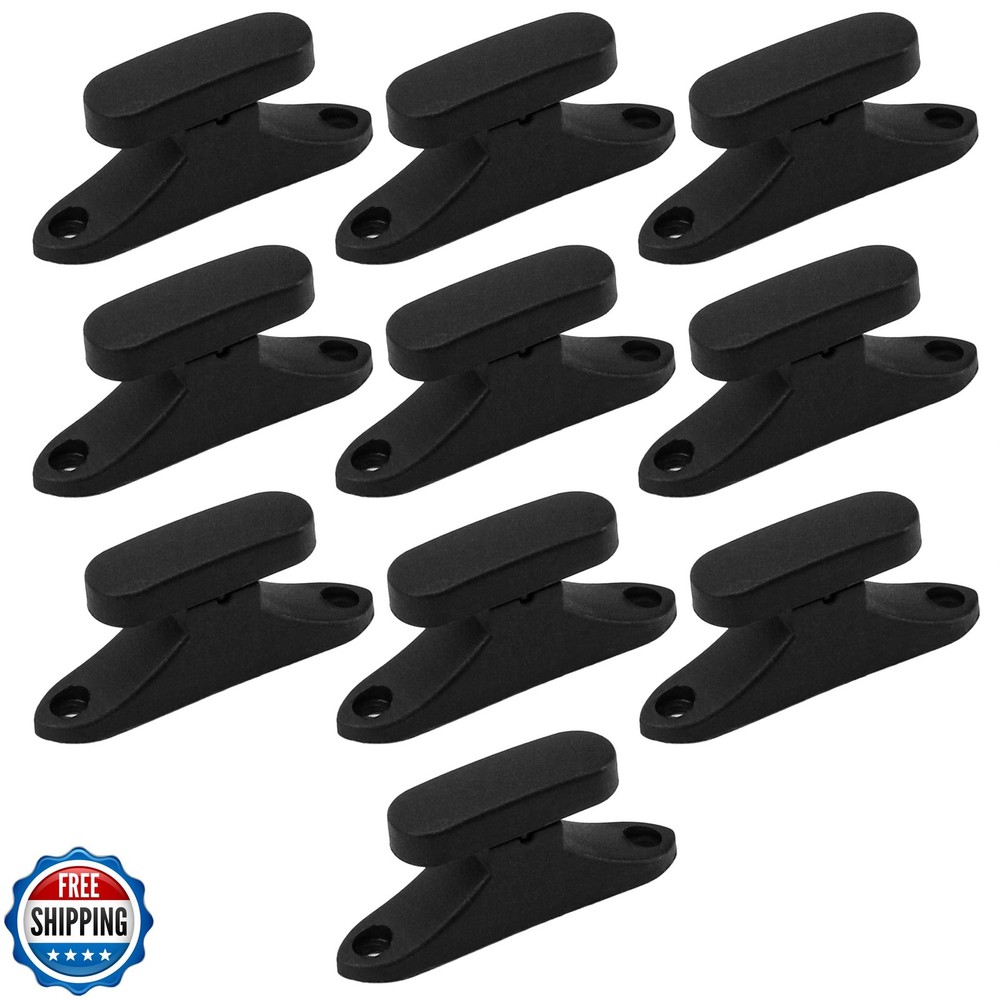 10 Pcs ABS Violin Case Bow Holders with Screw, Replacement Clips