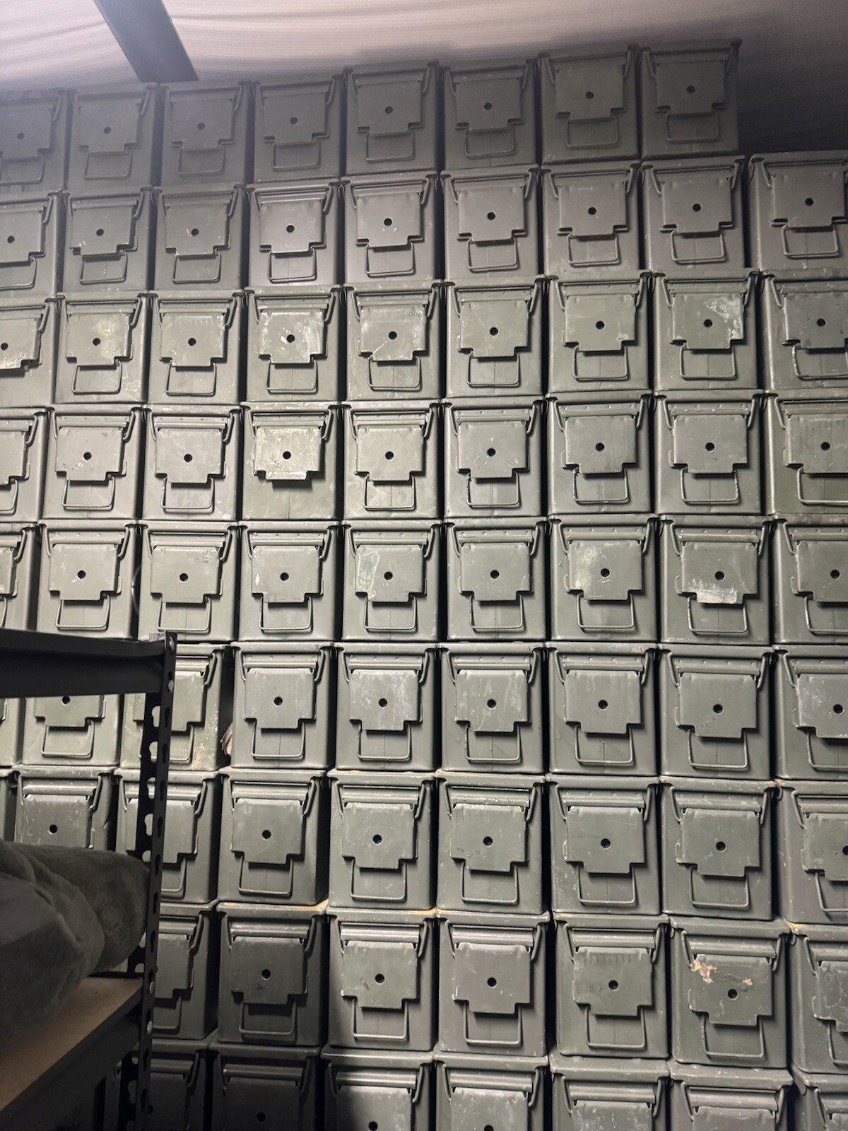 Lot Of (2) M2A1 / M2A2 USGI Metal Ammo Can Box