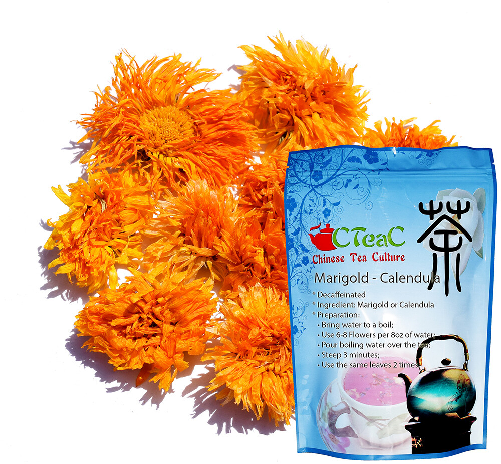 Marigold Tea, Decaffeinated Tea, Loose Leaf Tea
