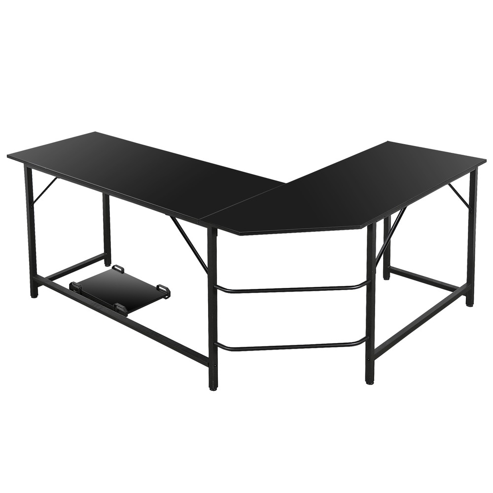 Desk Corner Computer Modern L-Shaped Desk PC Laptop Study Table Workstation 66"