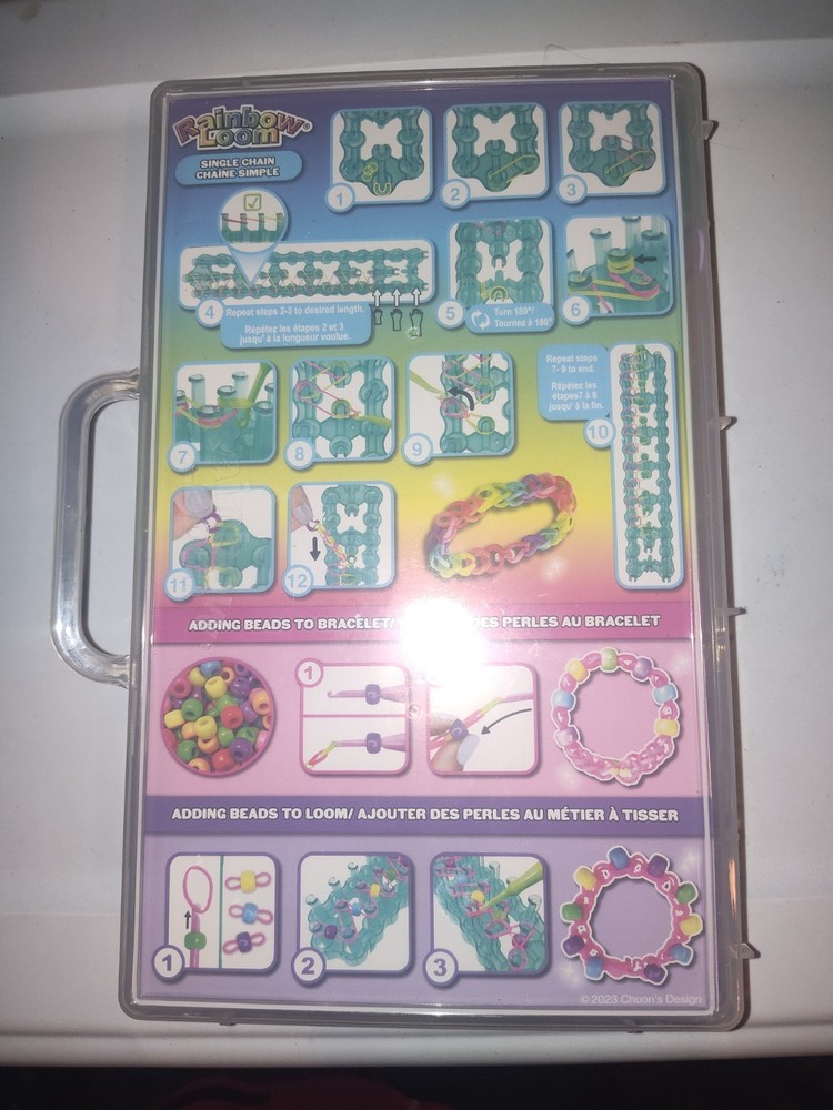 Rainbow Loom Bead Bracelet Making Kit Used
