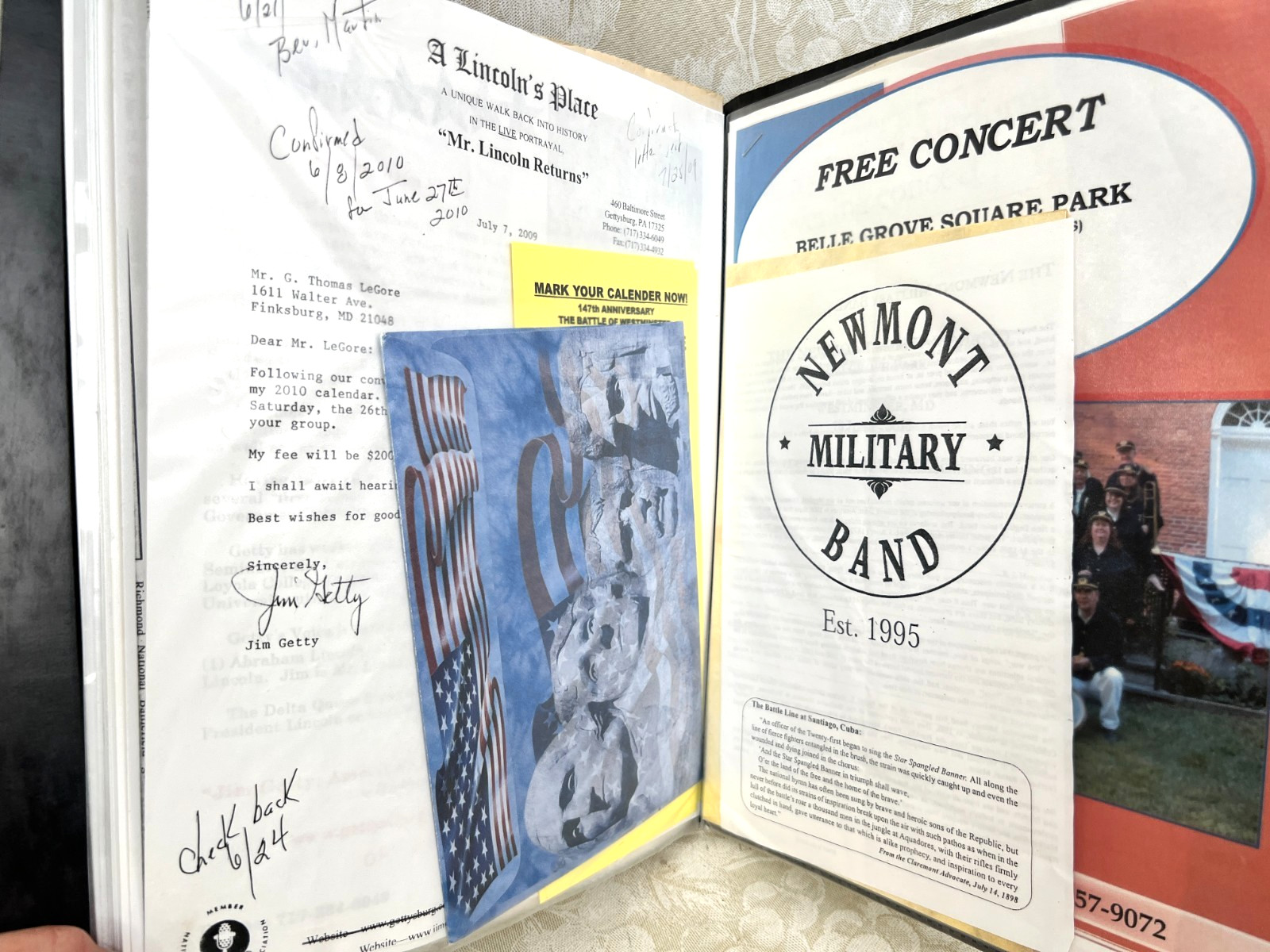 Civil War Binder, Battle of Westminster June 29th 1863, 2010-11 Reenactments