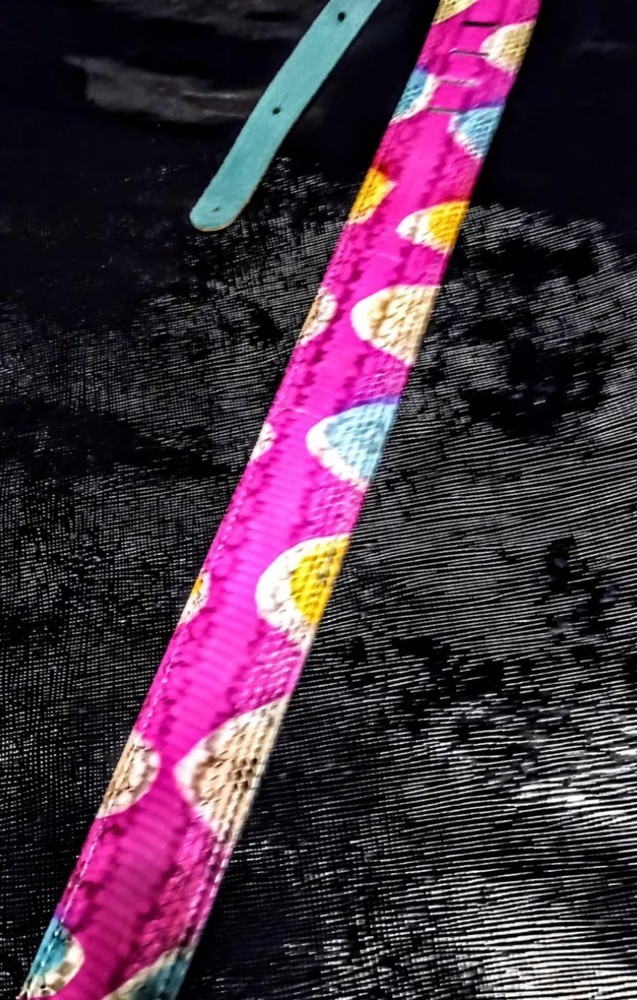 Genuine snakeskin Guitar strap