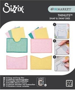 Sizzix Thinlits 666877 Snap and Swap Pockets by 49 and Market