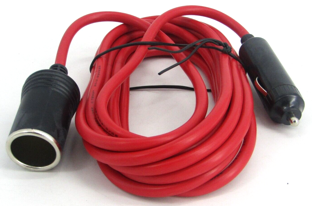 ProTrucker 12V Cigarette Lighter Extension Cord Power Cable 12FT Plug Socket 24V