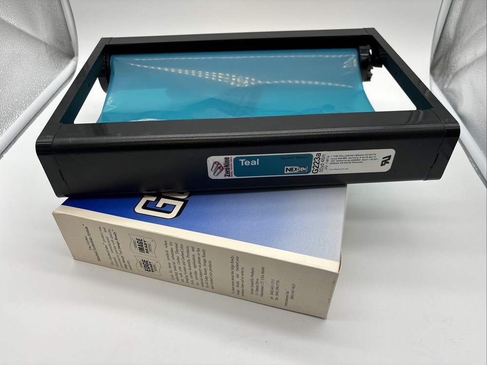 Zero Nine Teal Foil  Gerber Edge Printer Edge 2 Le SHELVE 2C