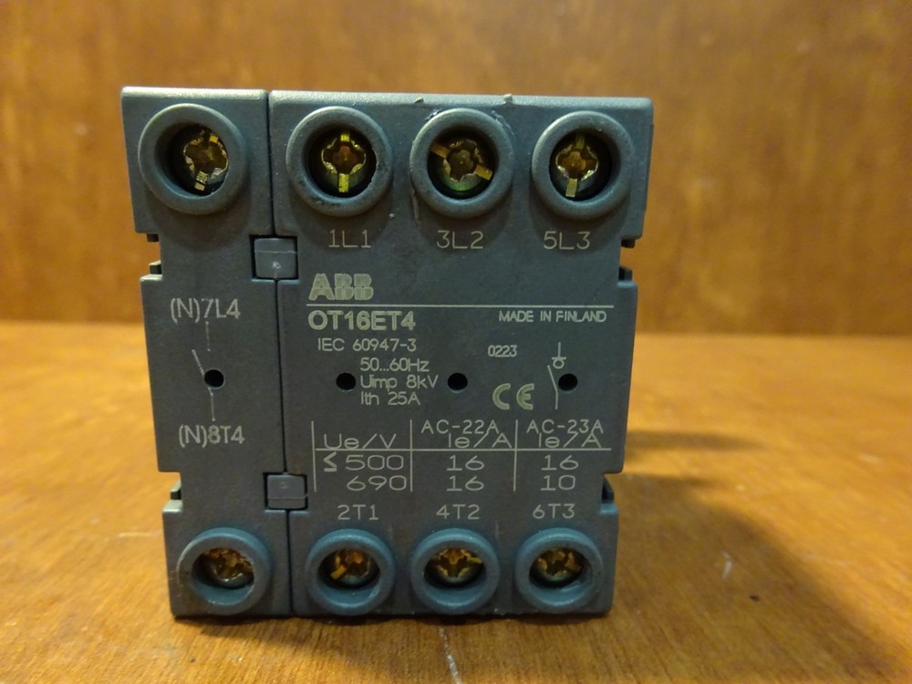 ABB selector switch 16A OT16ET4
