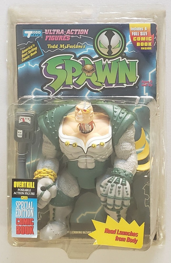 SPAWN OVERTKILL 2ND RELEASE DRK GREEN HIGHLIGHTS WITH SPECIAL EDITION COMIC BOOK