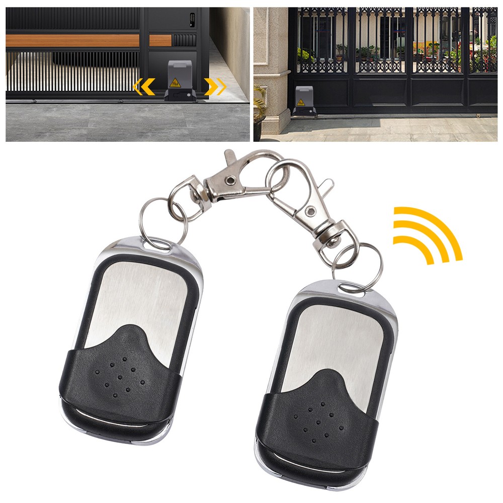 2pcs Automatic Sliding Gate Wireless Electric Remote Control Kit Key Fob Opener