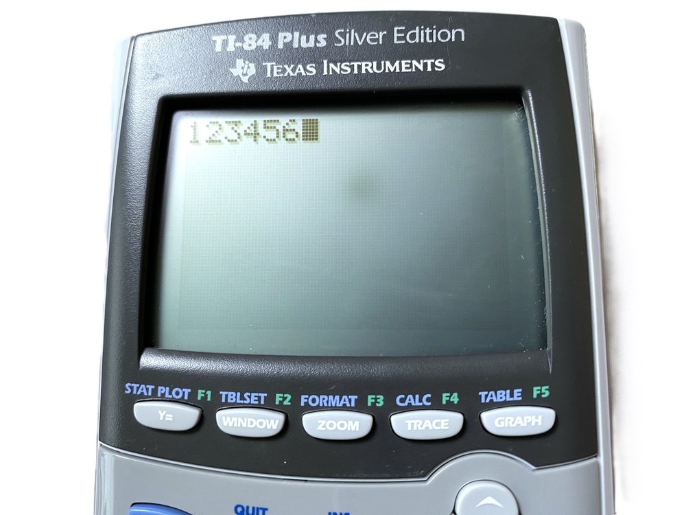 Texas Instruments TI-84 Plus Graphing Calculator - Silver - Tested Working (A)