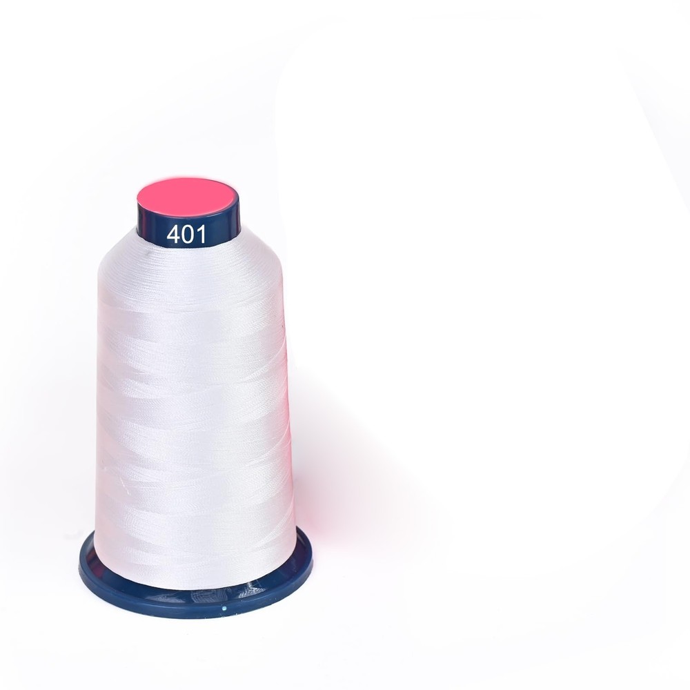Machine Embroidery Thread, 40WT Polyester, 100 Color Set, 5000 Yard, White