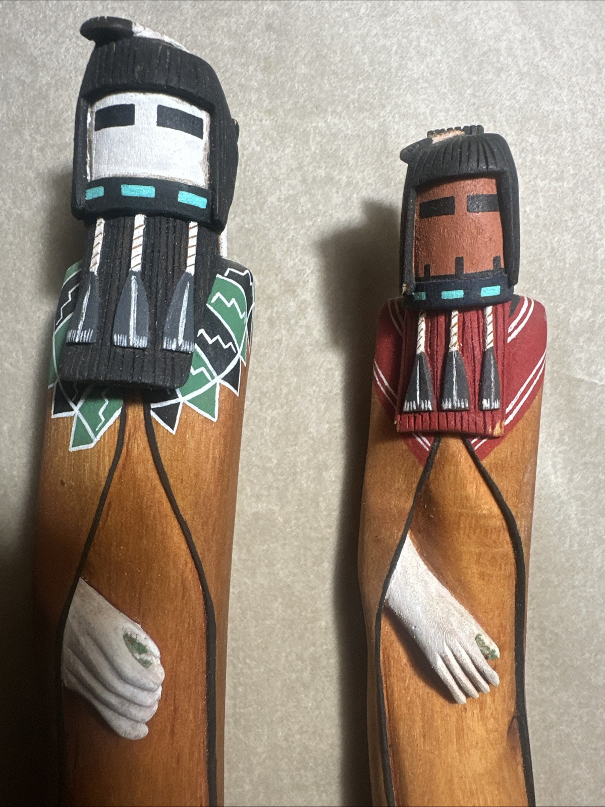 Dewayne Ahownewa Hopi Kachina Carved Wood Dolls Hopi Arts 2nd Mesa Arizona Vtg