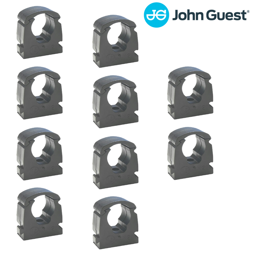 John Guest - 10 x Pipe Clips for Rigid Nylon Pipe