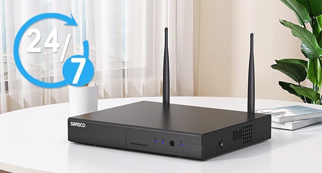 8CH Wireless Solar Powered CCTV Security System 4MP WiFi Audio PTZ Camera