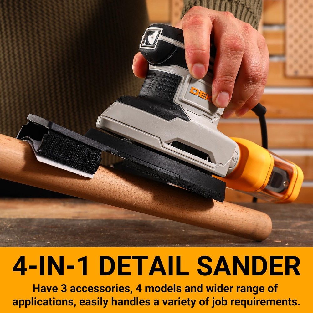 Detail Sander: 1.5A Multi-Function Mouse Sander Electric Sander Tool Corded P...
