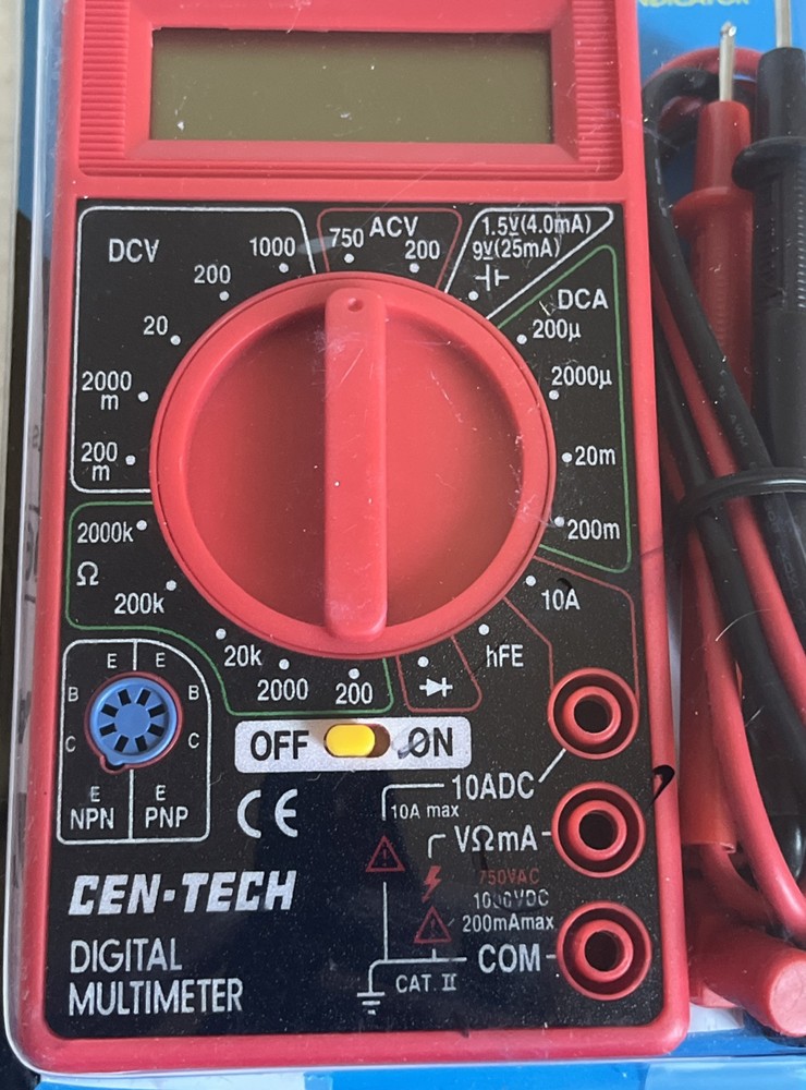 Cen-Tech 7 Function Digital Multi-Tester AC/DC volt #90899 Multimeter NEW